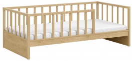 Detská posteľ 100x200cm so zábranami Cody - dub svetlý