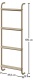 Kovový rebrík Cody Modular - rozmery