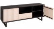 Kombinovaný televízny stolík Layne 752 - čierna/béžová