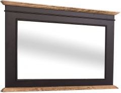 Kúpeľňové zrkadlo Ava 138B - čierna/hnedá