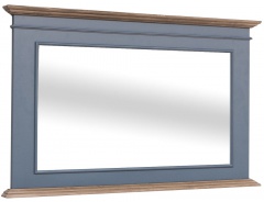 Kúpeľňové zrkadlo Ava 138B - modrá/hnedá