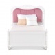 Detská posteľ 100x200cm Luxor - výber farby čelaDetská posteľ 100x200cm Luxor - ružové čelo