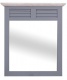 Kúpeľňové zrkadlo Lisi 670 - šedá/biela