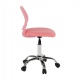 Otočná stolička SELVA - ružová/chróm
