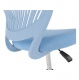 Otočná stolička SELVA - modrá/chróm