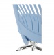 Otočná stolička SELVA - modrá/chróm