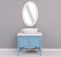 Malá kúpeľňová zostava Lady 711 - modrá/biela