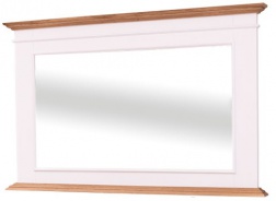 Kúpeľňové zrkadlo Ava 138B - biela/hnedá