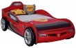 Detská posteľ auto SUPER 90x190cm - červená