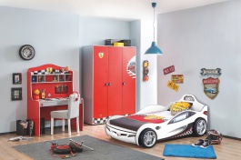 Detská izba Fittipaldi - červená/biela/mix farieb