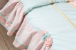 Prikrývka cez posteľ 90-100cm Ballerina s volánkmi - detail