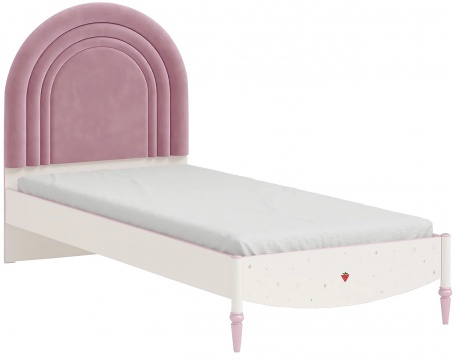 Detská posteľ Susy 90x200cm - biela/ružová