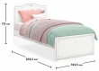 Detská posteľ Betty 100x200cm - rozmery
