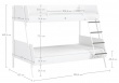 Študentská poschodová posteľ 90x200-120x200 Pure - rozmery