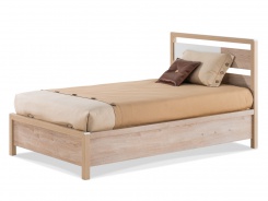 Študentská posteľ 100x200 s úložným priestorom Artos - dub sofia/biela