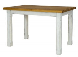Drevený jedálenský stôl 80x120 MES 02 A s hladkou doskou - výber morenie