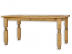 Jedálenský sedliacky rustikálny stôl masív MES 01 B - 100x200cm - výber morenia