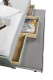 Detská posteľ 90x200cm s prístelkou a úložným priestorom Zani - detail