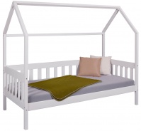 Domčeková posteľ II z masívu 90x200cm Sully - biela