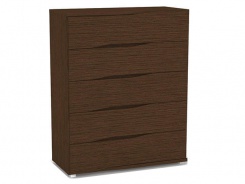 Komoda REA Wave 4 zásuvková-wenge