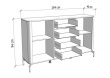 Komoda154 Devon - rozmery