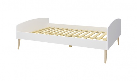 Študentská posteľ Soft 140x200cm - biela