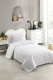 Prikrývka + vankúš 160x220 Black line - biela, čierna