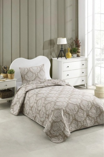 Prikrývka + vankúš 160x220 Beige - béžová