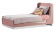 Posteľ 120x200 Viviana - ružová, bílá