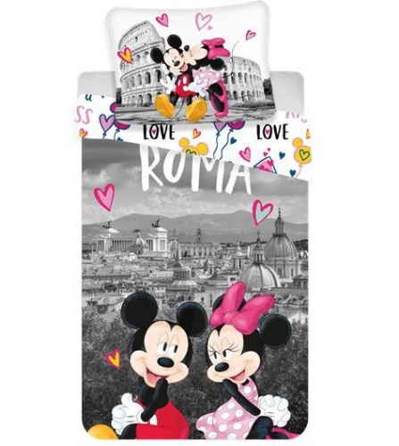 Obliečky Mickey a Minnie v Ríme