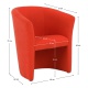 Křeslo, oranžová, CUBA