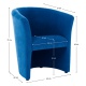 Křeslo, modrá, CUBA