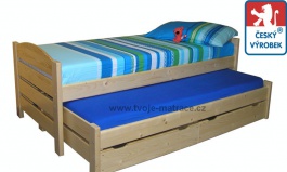 Detská posteľ s prístelkou Jesper P-buk   - S přistýlkou a dvěma šuplíky