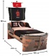 Detská posteľ Jack 90x190cm v tvare lode - dub lancelot