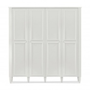 Štvordverová šatníková skriňa Lexi - biela