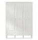 Trojdverová šatníková skriňa Lexi - biela