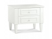 Nočný stolík so zásuvkami Lexi - biela