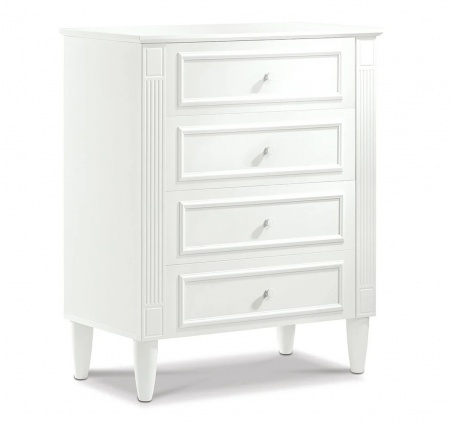 Vysoká komoda Lexi - biela