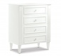 Vysoká komoda Lexi - biela