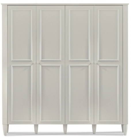 Štvordverová šatníková skriňa Esme - šedá