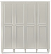 Štvordverová šatníková skriňa Esme - šedá Štvordverová šatníková skriňa Esme - šedá