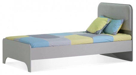 Posteľ Raundo 100x200 cm - šedá