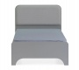 Posteľ Raundo 100x200 cm - šedá