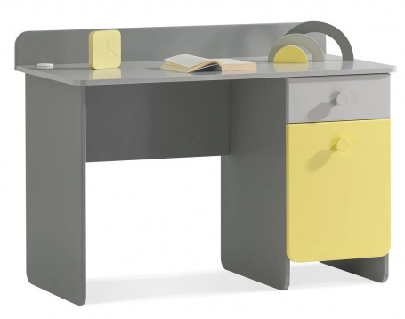 Písací stôl Raundo - šedá