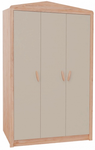 Trojdverová skriňa Boom - dub colorado, šedá