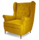 Čalúnené kreslo Aros žltá