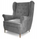 Čalúnené kreslo Aros - šedá