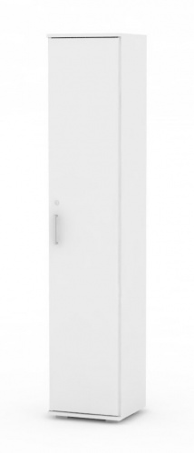 Úzka dverová skrinka REA Office 50 + D5 (1ks) - biela