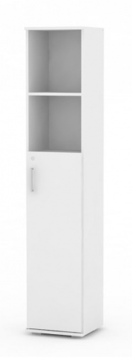 Úzka kombinovaná skrinka REA Office 50 + D3 (1ks) - biela