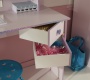 Detský písací stôl Frozen - svetlo ružová / fialková